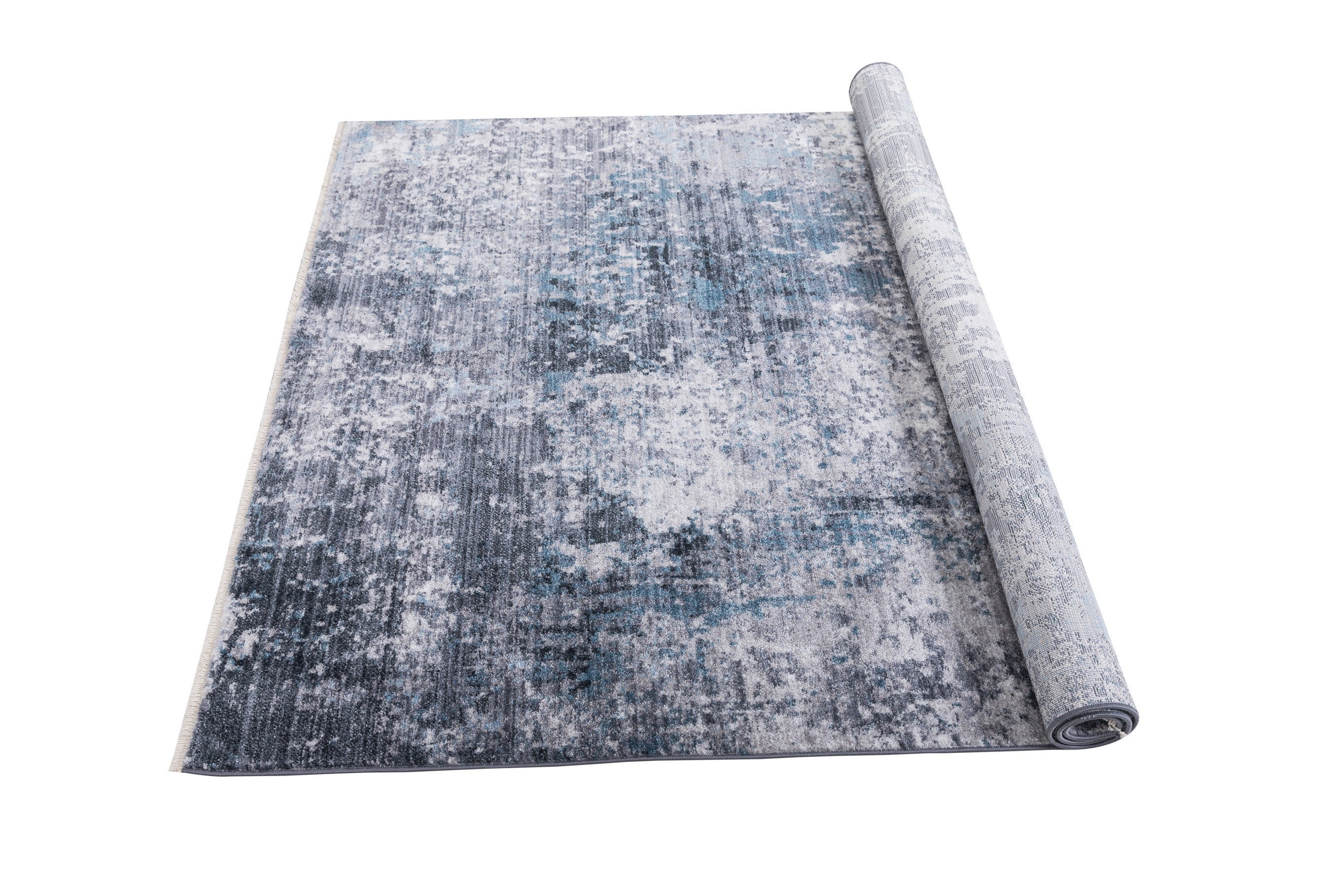 Bohemian Chic Vintage Distressed 5 x 7 Area Rug Leno Weave Abrash Design Novelty Rug Gold and Multi