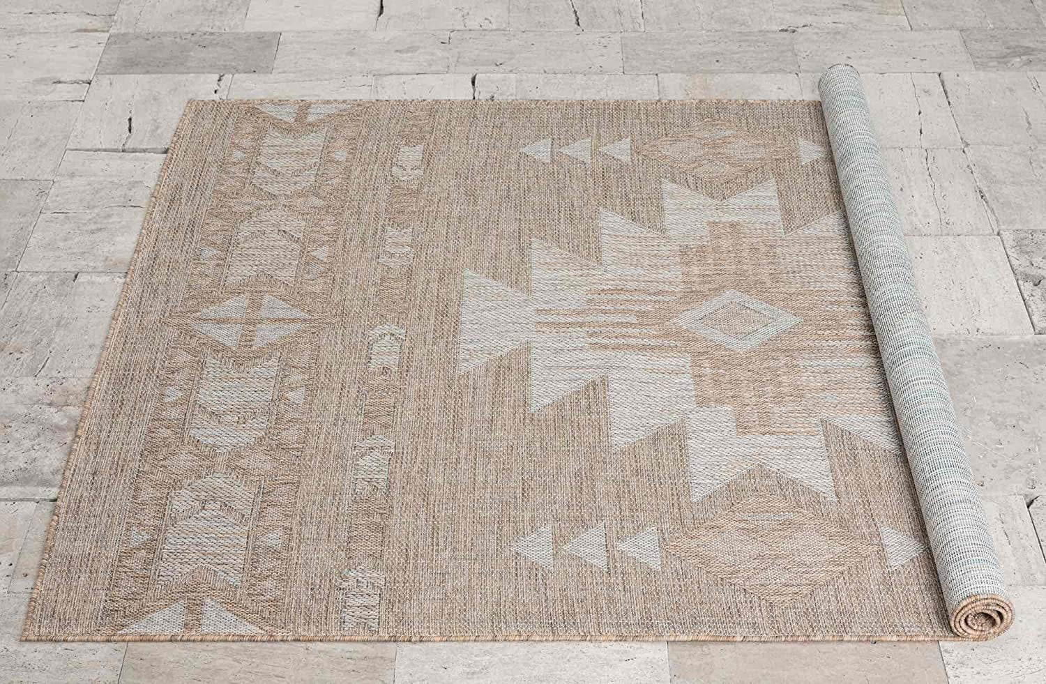 Southwestern Navajo Outdoor Rug – Waterproof and Fade-Resistant – 5x7 & 8x10 Sizes
