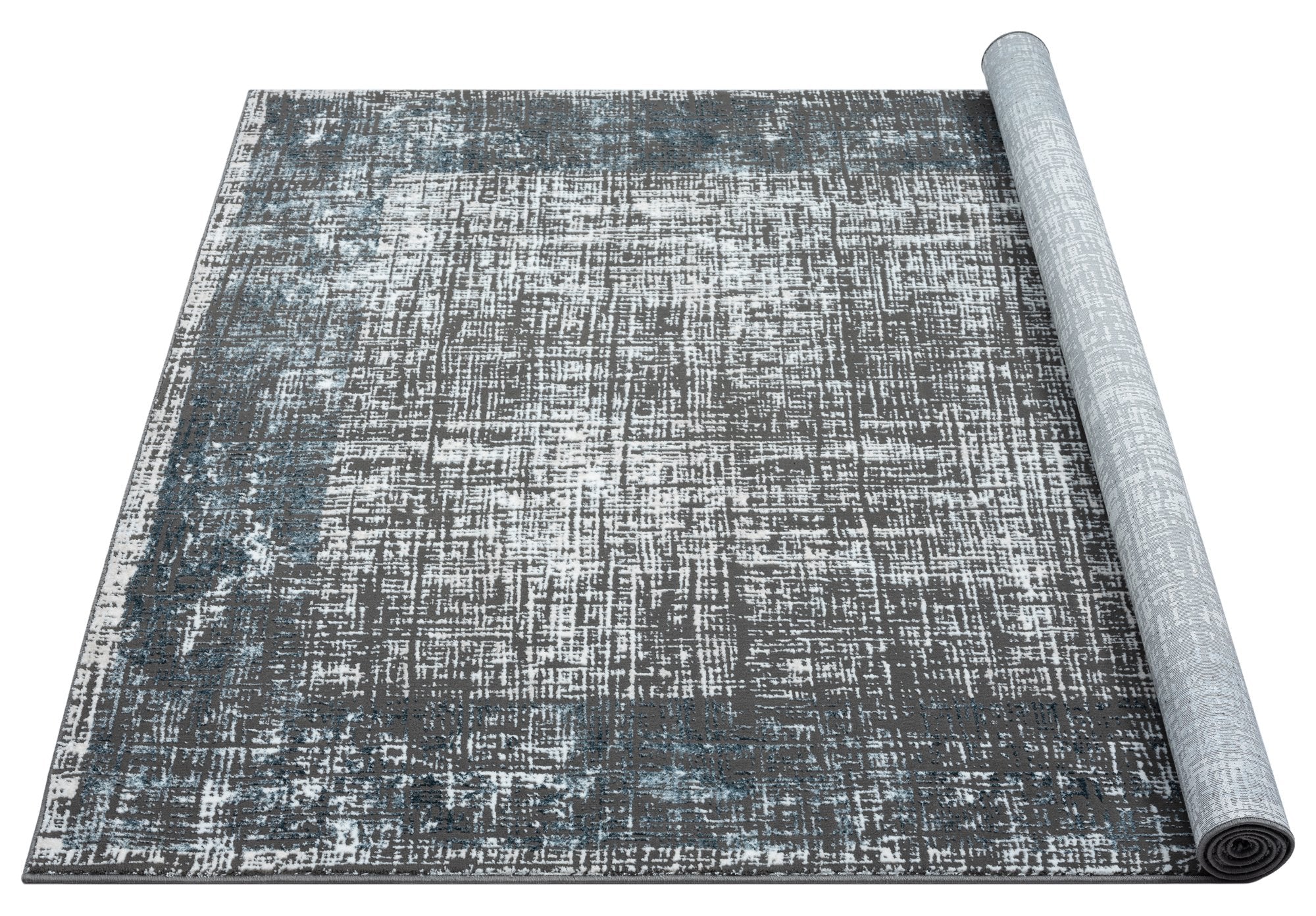 HR Super Soft Polyester Abstract Area Rug Bordered # 454