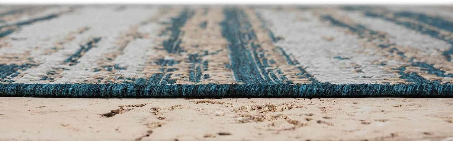Abstract Outdoor Rug – Waterproof and Fade-Resistant – 5x7 & 8x10 Sizes