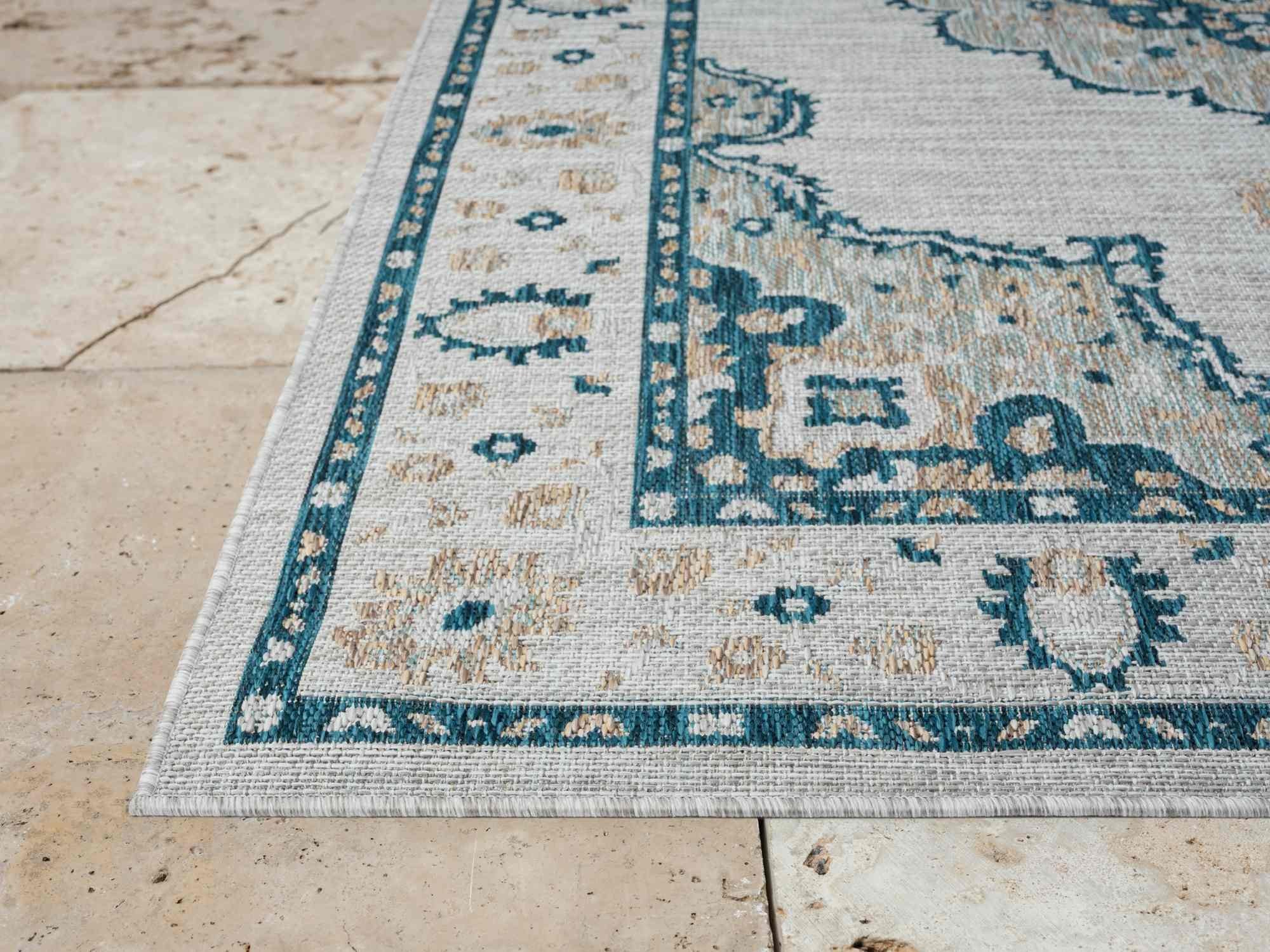 Bohemian Outdoor Rug – Waterproof and Fade-Resistant – 5x7 & 8x10 Sizes
