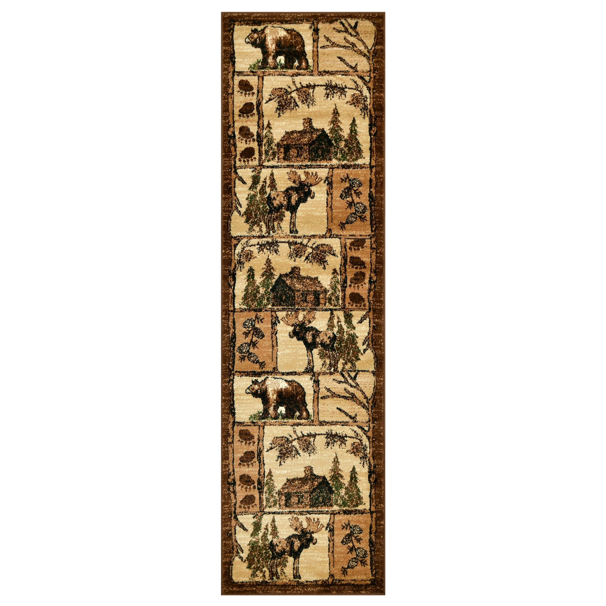 HR Lodge Cabin Area Rugs #62