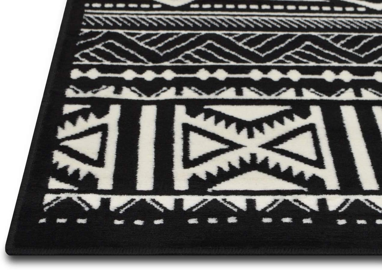 Southwestern Rug for Living Room Antiqued Trellis Black and White Area Rug Boho D????cor Rugs for Bedroom