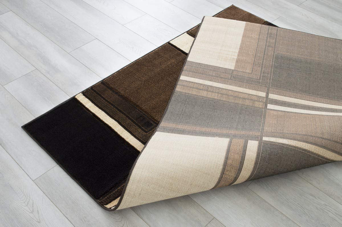 Cubism/Squares Modern Hand Carved Area Rug 15