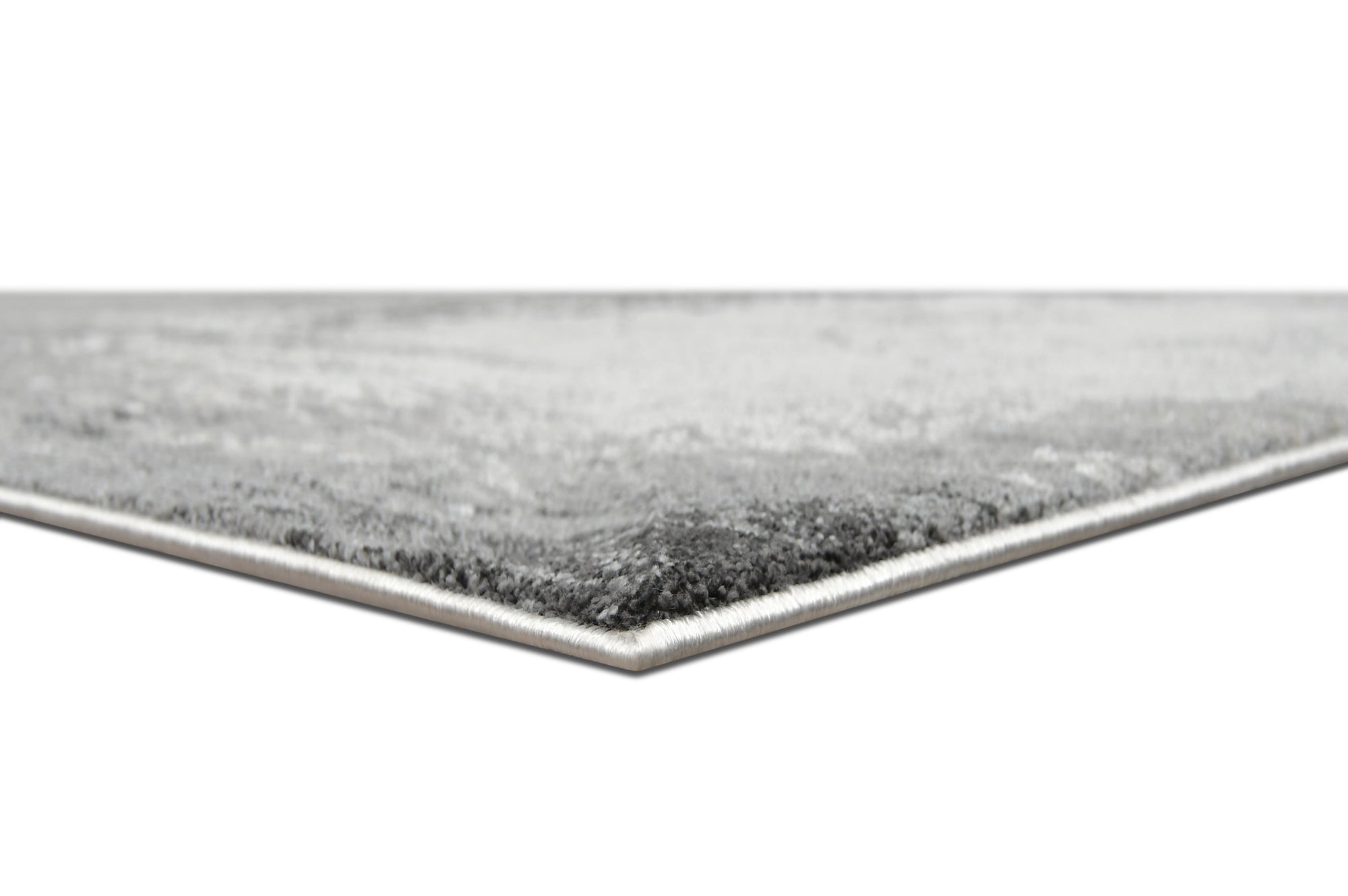 Plush Modern Rug - Gray Accents