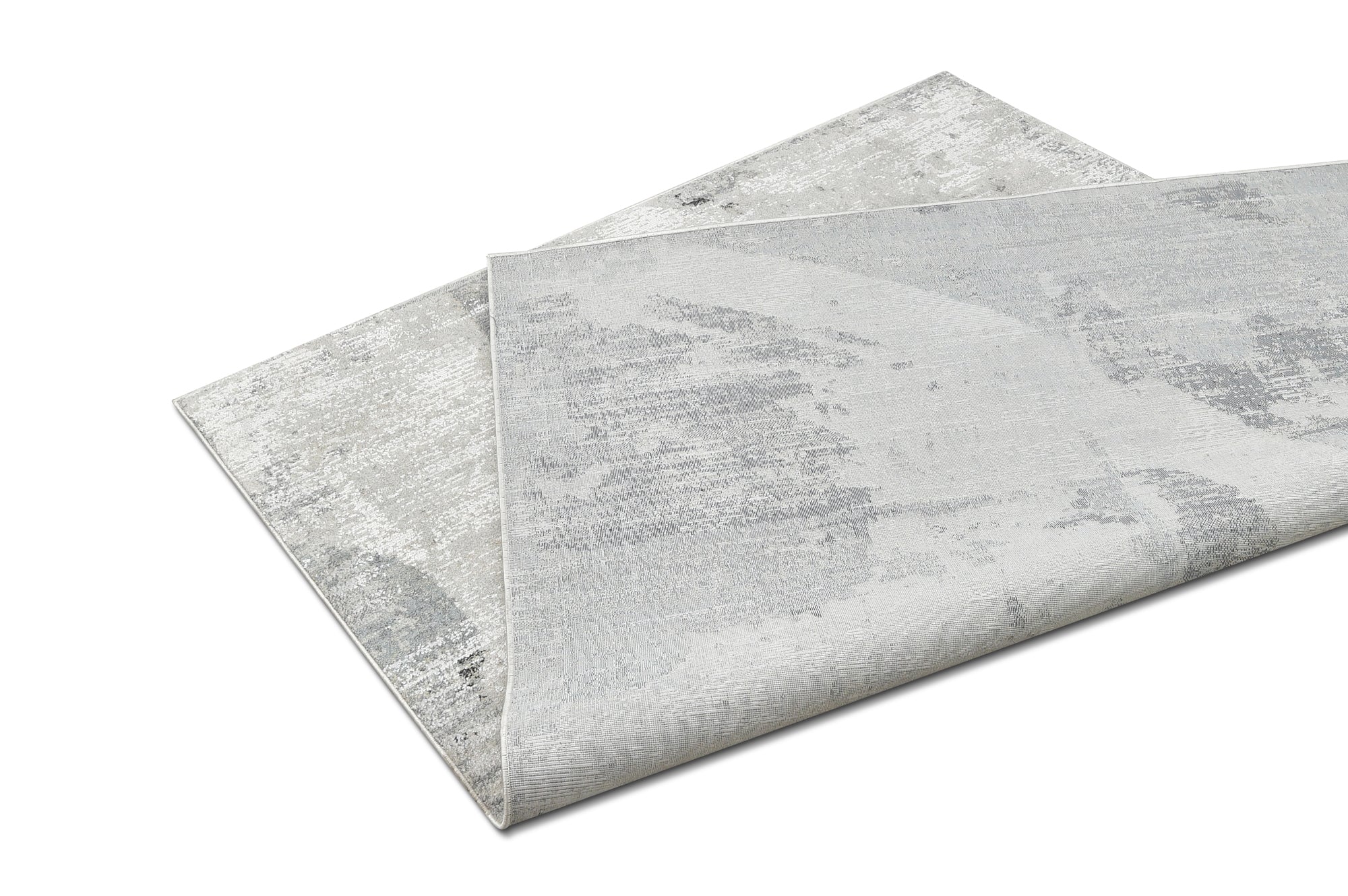Patterned Accent Rug - Beige And Gray Tones