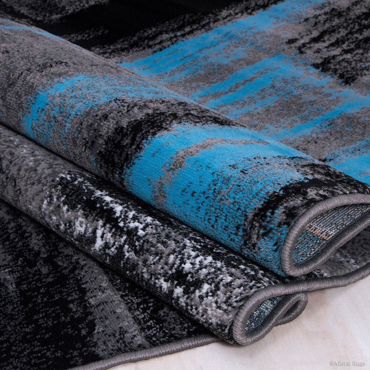 Modern Brush Stroke Rug – Soft, Colorful, and Easy to Clean - Mixed Color Rugs