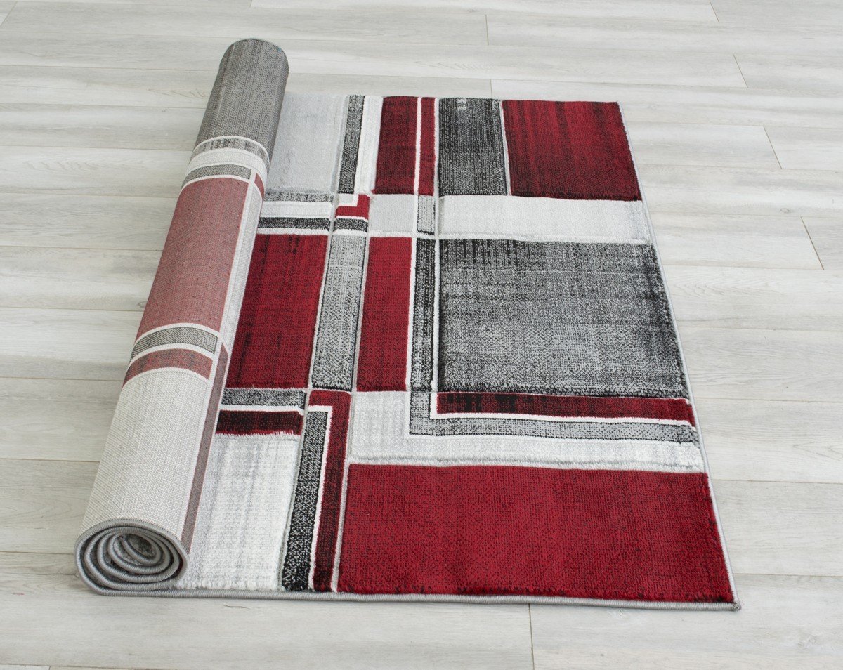 Modern Cubism Area Rug – Hand Carved and Stylish