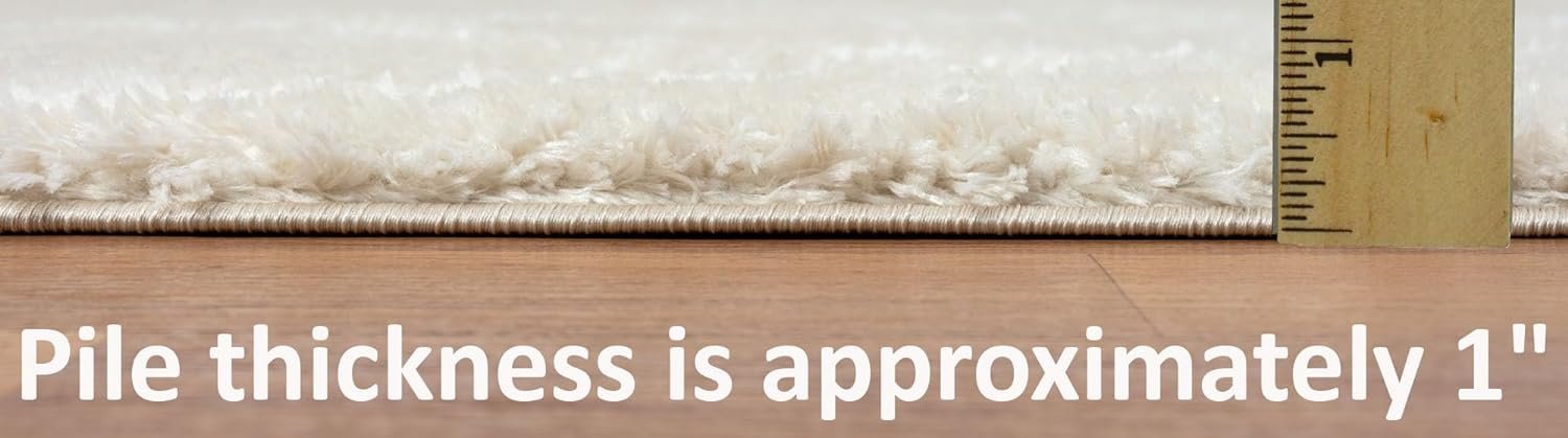 HR Luxurious Moroccan Diamond Shag Rug | Plush 1-Inch-High Pile Soft & Durable Area Rug  #26222