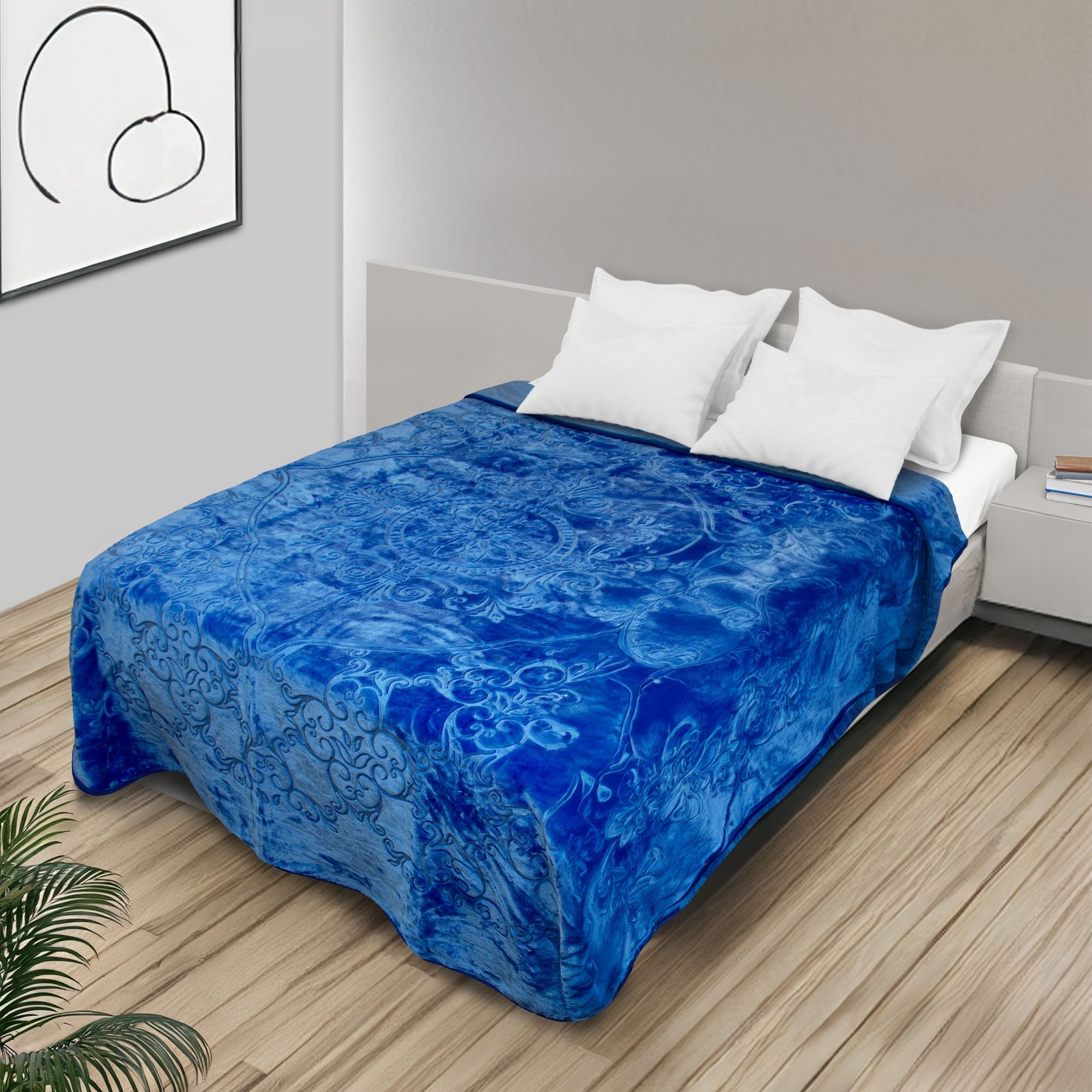 Premium Soft Chocolate Color Plush Blanket | Velvet Fleece Throw for Sofa, Bed & Travel