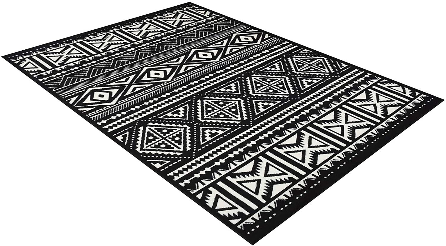 Southwestern Rug for Living Room Antiqued Trellis Black and White Area Rug Boho D????cor Rugs for Bedroom