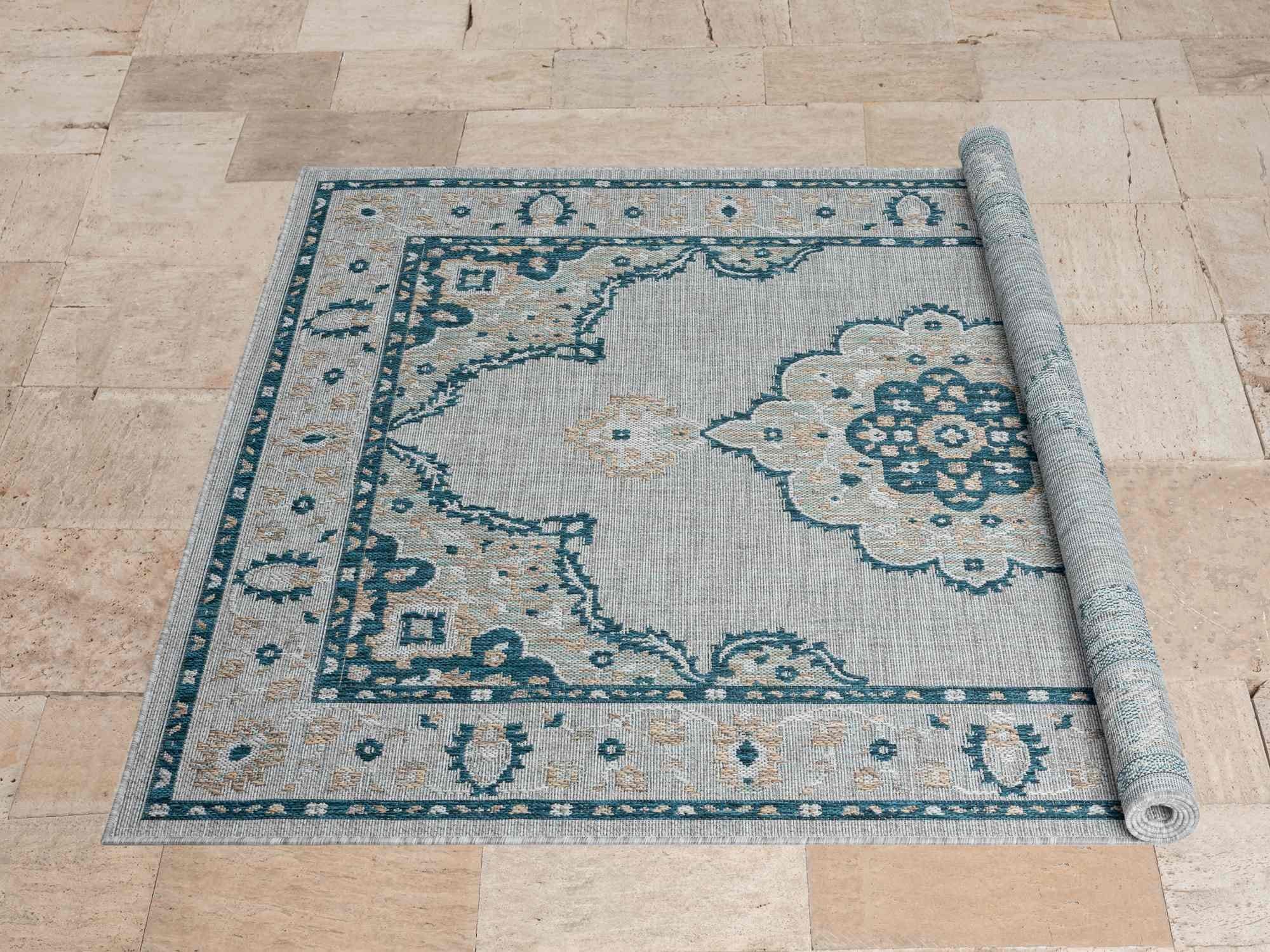 Bohemian Outdoor Rug – Waterproof and Fade-Resistant – 5x7 & 8x10 Sizes