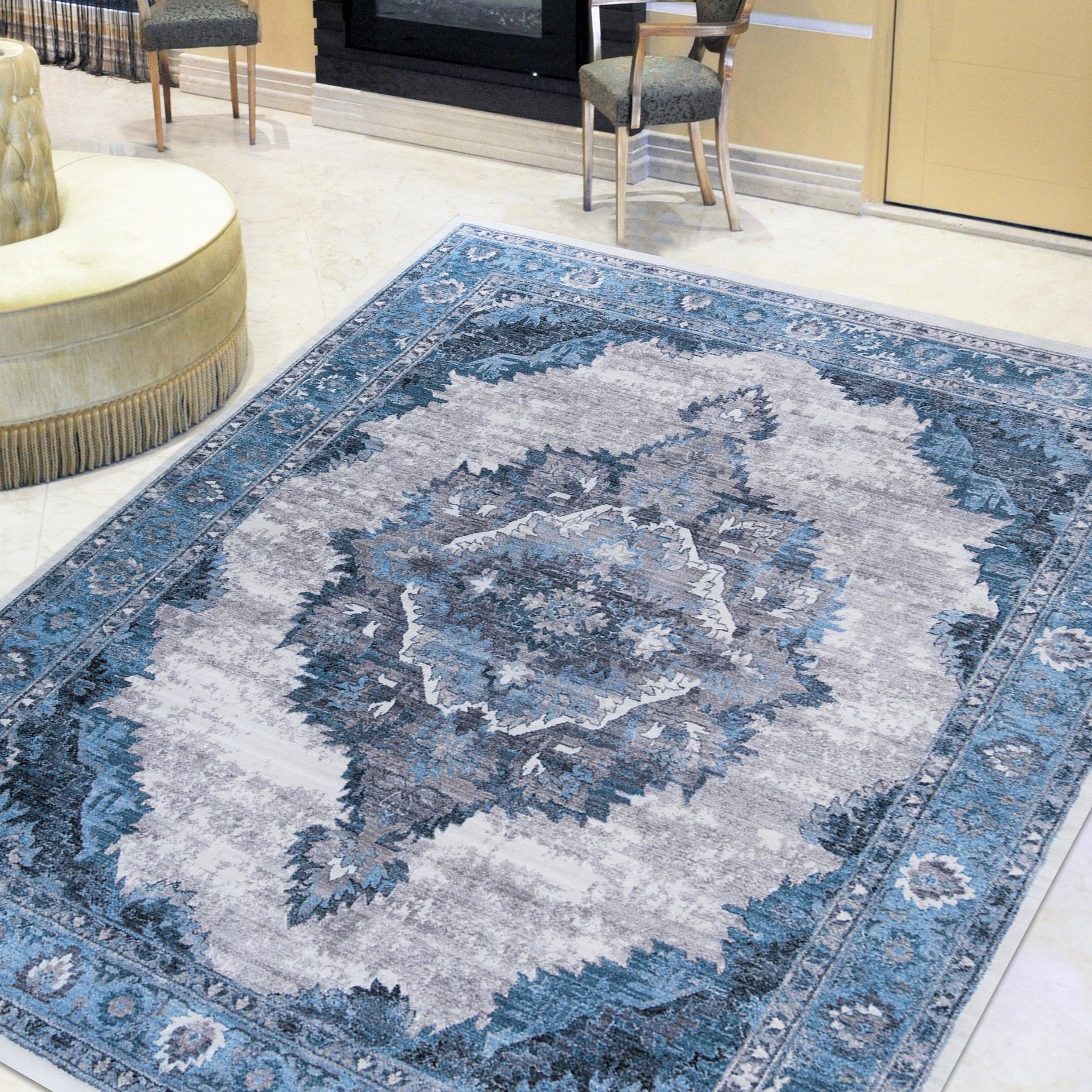 Bohemian Distressed Rug  #66
