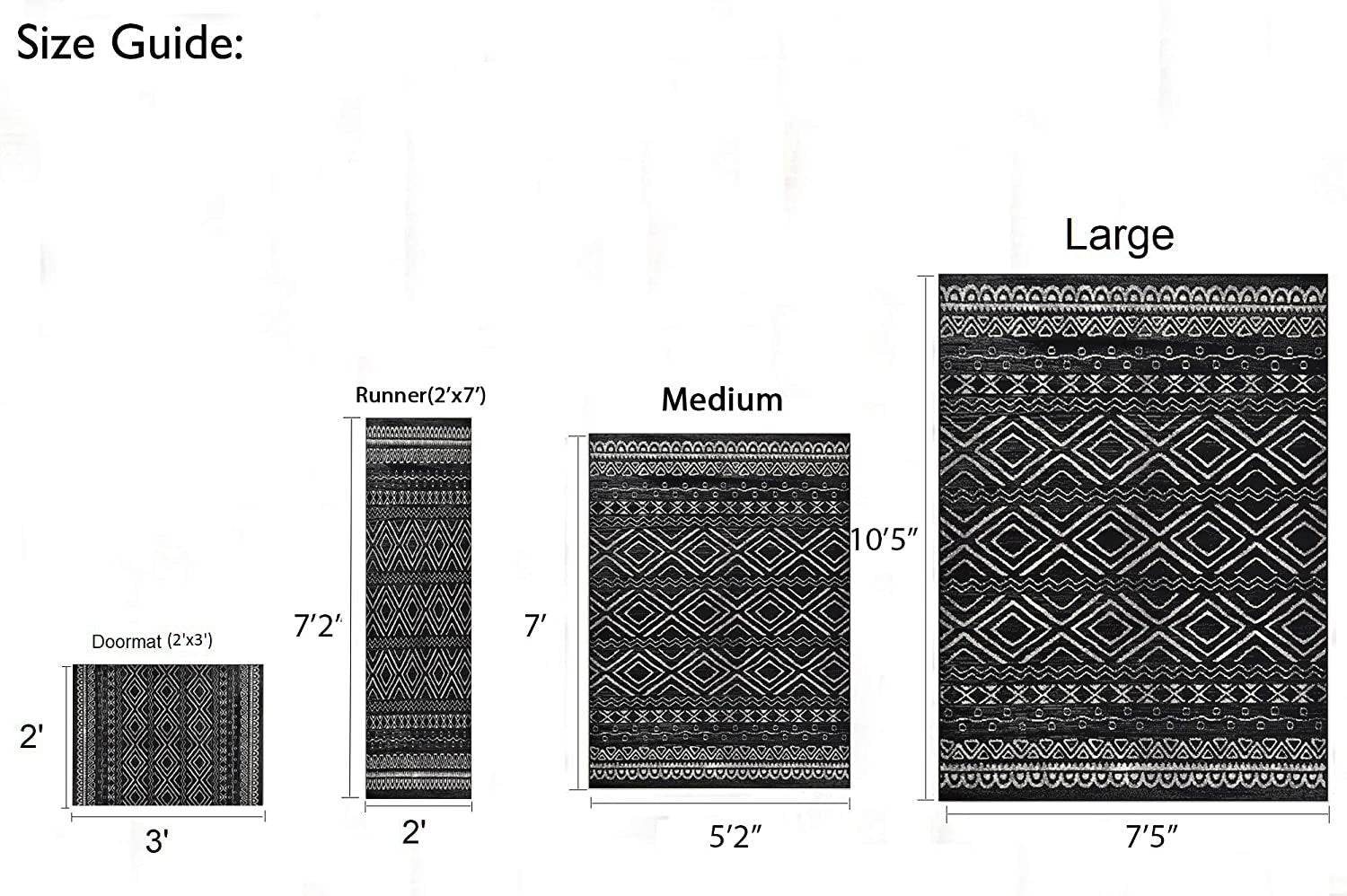 Southwestern Rug for Living Room Trellis  #36