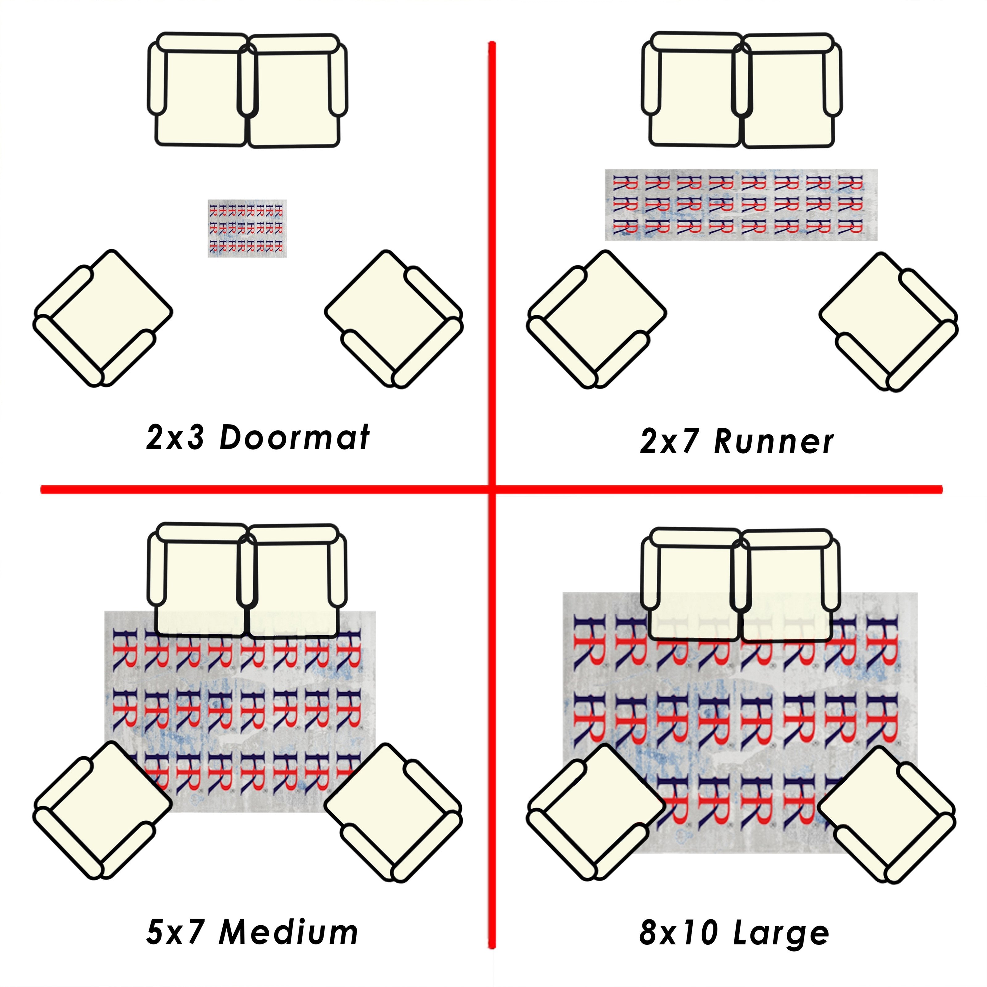 Turquoise/Ivory/Orange/Red/Black  Allover Rug