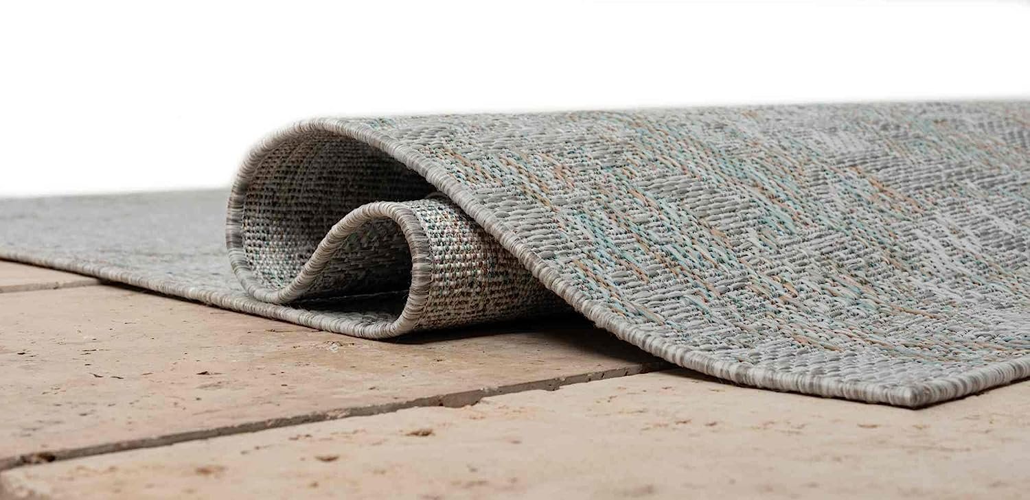 Waterproof Abstract Outdoor Rug - Fade Resistant & Easy Clean