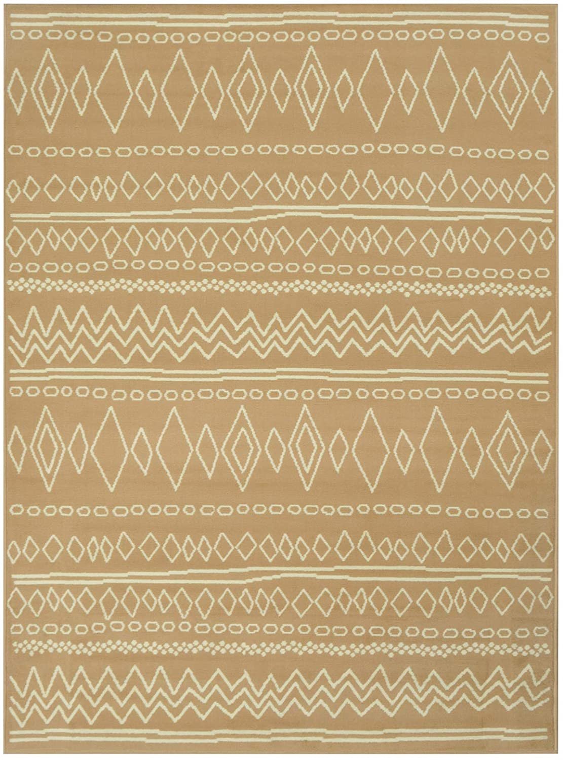 Southwestern Rug for Living Room Antiqued Trellis Camel and White Area Rug Boho D????cor Rugs for Bedroom