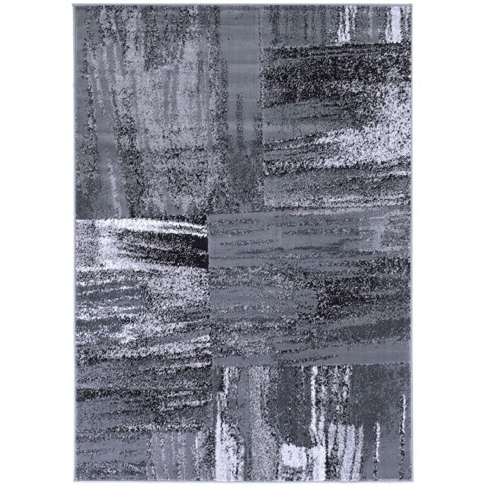 Modern Mixed Brush Color Pattern Area Rug – Various Sizes Available in Gray, Red, Beige, Blue, Lava, Orange, Electric Green, Yellow, Chocolate